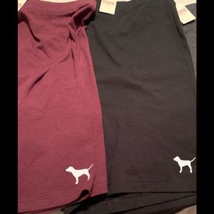 2 Pair BundleNWT Victoria’s Secret Pink Highwaisted Biker Shorts